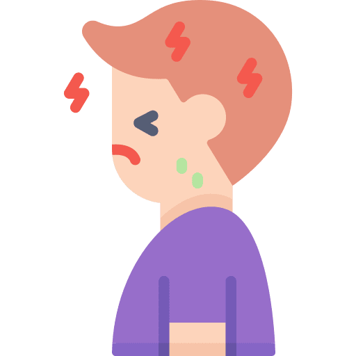 Headache man caucasian headache icon Headache man caucasian headache icon