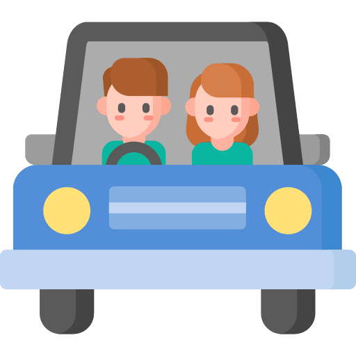 Family car transportation automobile carpool icon Family car transportation automobile carpool icon