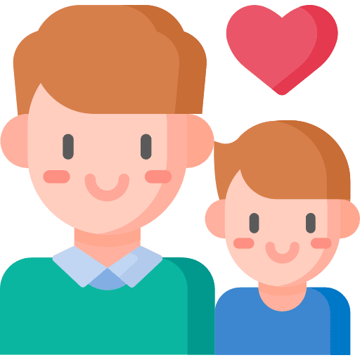 Fatherhood man kid and baby father icon Fatherhood man kid and baby father icon