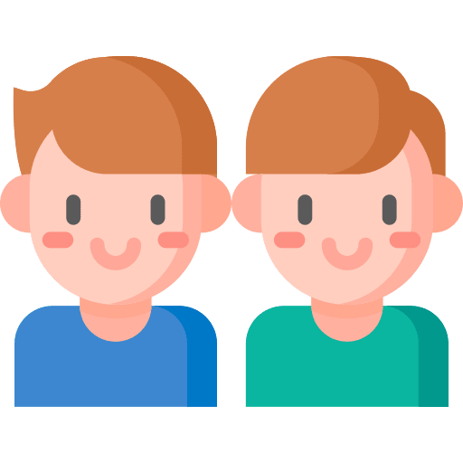 Twins user people kid and baby icon Twins user people kid and baby icon