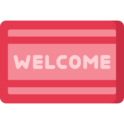 Doormat welcome furniture and household entrance icon Doormat welcome furniture and household entrance icon