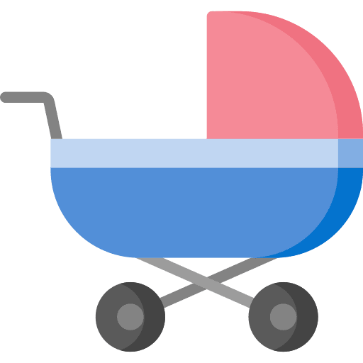 Stroller baby buggy nursery kid and baby icon Stroller baby buggy nursery kid and baby icon