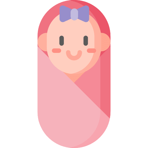 Infant girl child infant icon Infant girl child infant icon