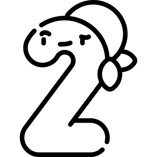 2 symbol learn maths icon