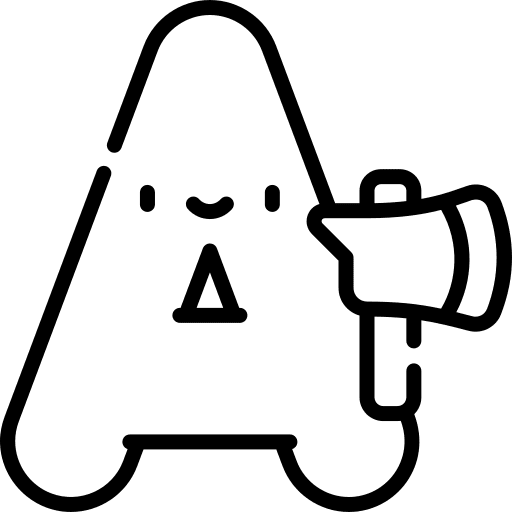 A abecedary learn vowel icon