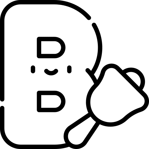 B education abecedary bell icon