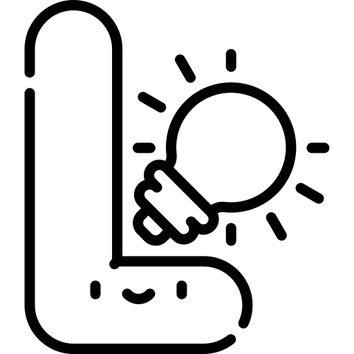 L l learn alphabet icon