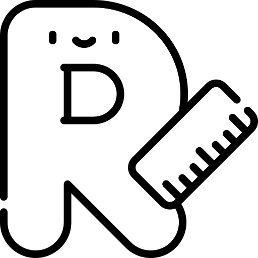 R education learn alphabet icon