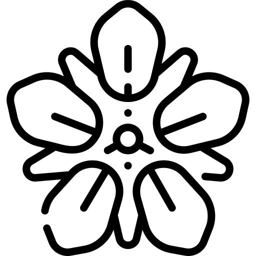 Strawberry blossoms botanical petals flowers icon Strawberry blossoms botanical petals flowers icon