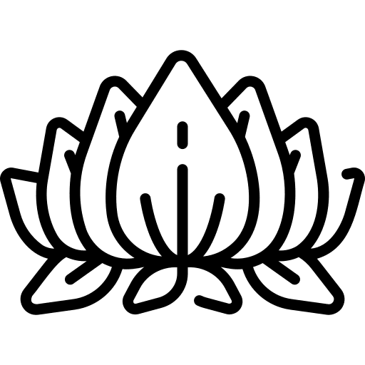 Lotus flower blossom garden nature icon Lotus flower blossom garden nature icon