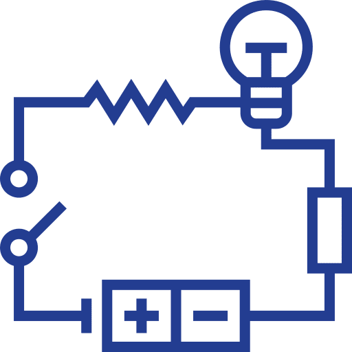 Circuit education physics electricity icon