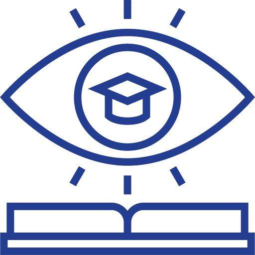 Vision knowledge literacy reading icon