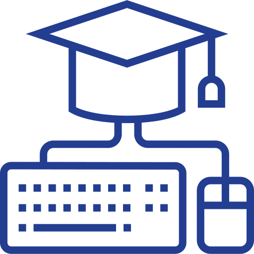 Elearning online education mortarboard education icon Elearning online education mortarboard education icon