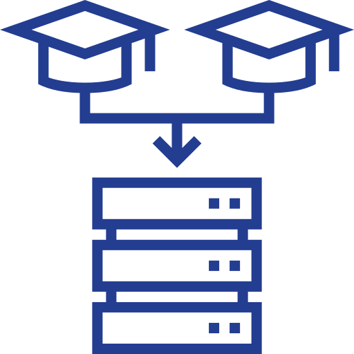 Data servers elearning data icon Data servers elearning data icon