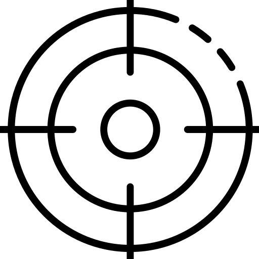 Aim shooting aim scope icon