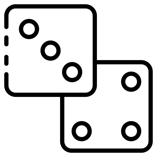 Dices luck gambling casino icon