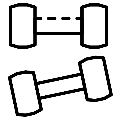 Dumbbells dumbbells gym workout icon