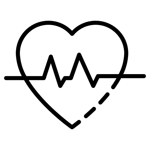 Electrocardiogram healthcare heart rate healthcare and medical icon
