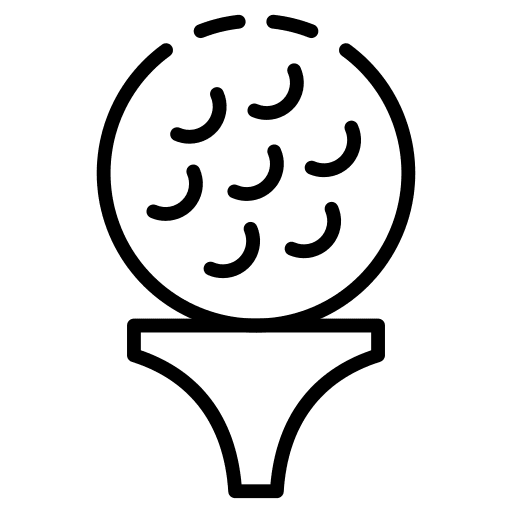 Golf ball golf ball hobby activity icon