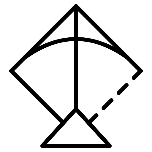 Kite summer kite fly icon