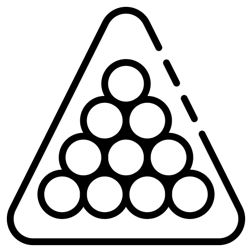 Snooker billiard ball sports and competition pool ball icon