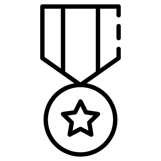 Badge star sports and competition badge icon