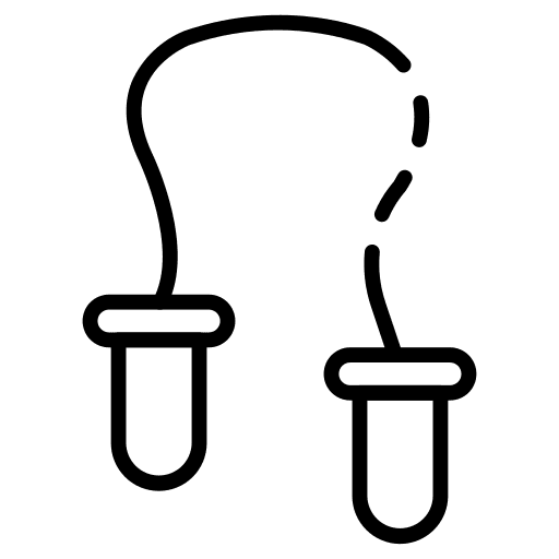 Jumping rope jumping rope skipping rope sports and competition icon