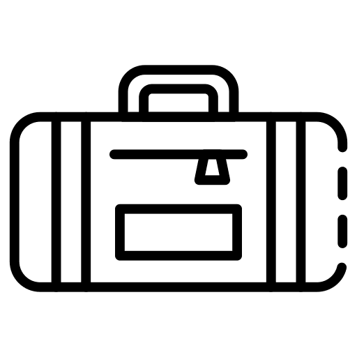 Sport bag fashion luggage baggage icon