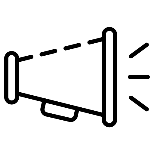 Megaphone announce marketing megaphone icon