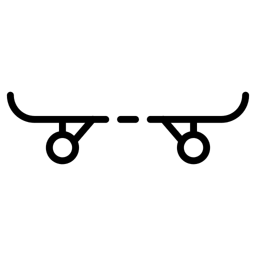 Skateboard transport sports and competition exercise icon