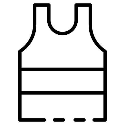 Sport shirt sports and competition garment sleeveless icon