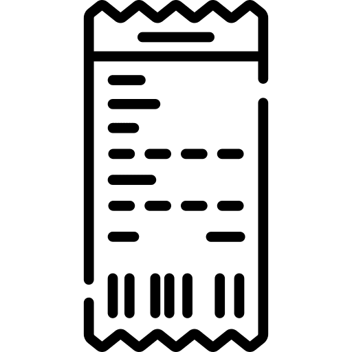 Receipt store shop receipt icon Receipt store shop receipt icon