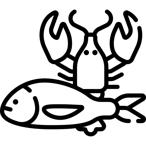 Seafood lobster animal kingdom fish icon