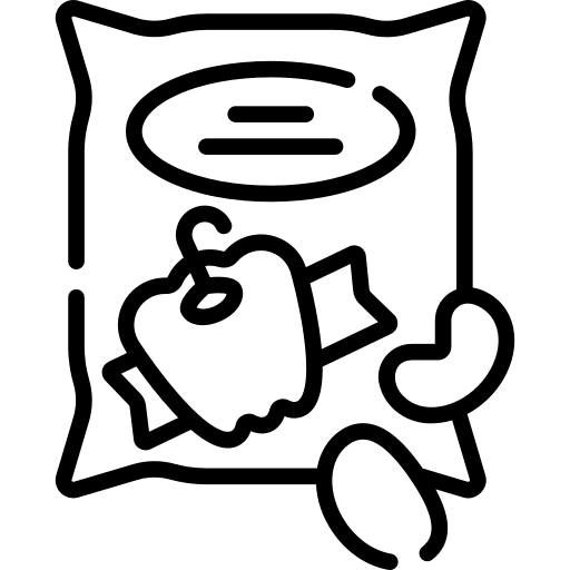 Snack play bag junk food icon Snack play bag junk food icon