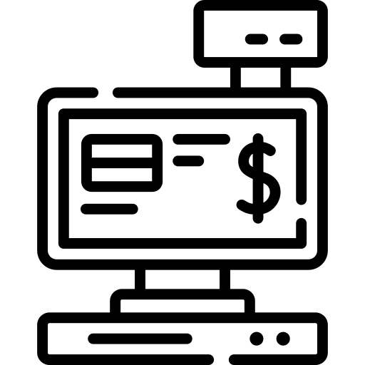 Cashier machine cash register dollar symbol shop icon Cashier machine cash register dollar symbol shop icon