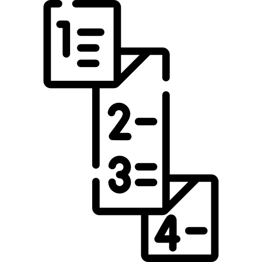 List list files and folders number icon List list files and folders number icon