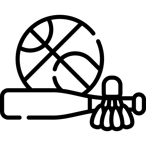 Sport birdie game baseball bat icon Sport birdie game baseball bat icon