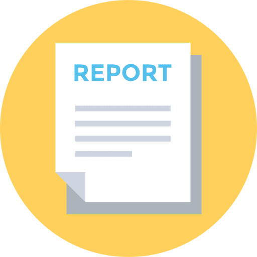 Report news report seo report journal icon
