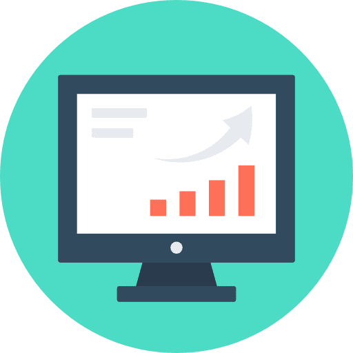 Analytics analytics seo and web screen icon