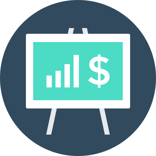 Analytics graph seo and web data analytics icon