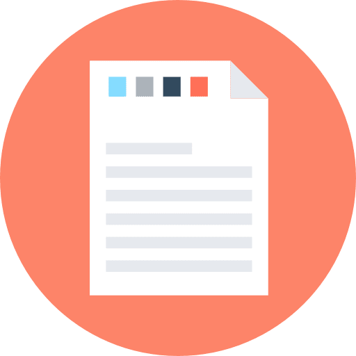 Contract seo and web degree contract icon