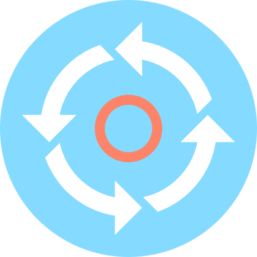 Transfer left seo and web interface icon