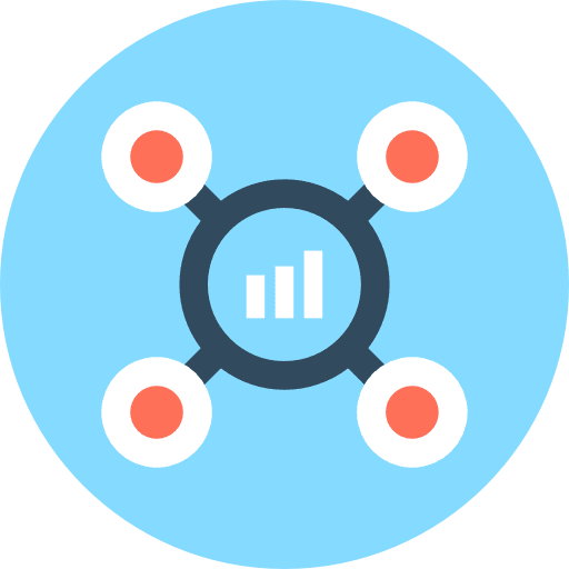 Analytics business seo and web statistics icon