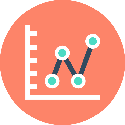 Analytics seo and web stats analytics icon