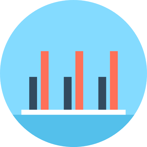 Analytics statistics seo and web business icon