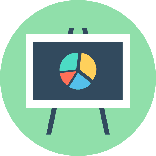 Pie chart business graphical pie chart icon
