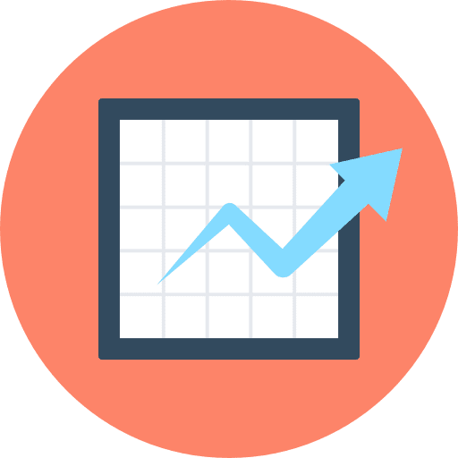 Analytics stats bar chart statistics icon