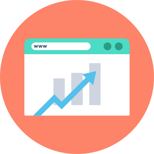 Browser profits browser analytics icon