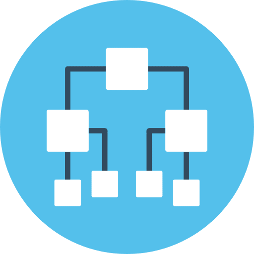 Networking shapes network circles icon