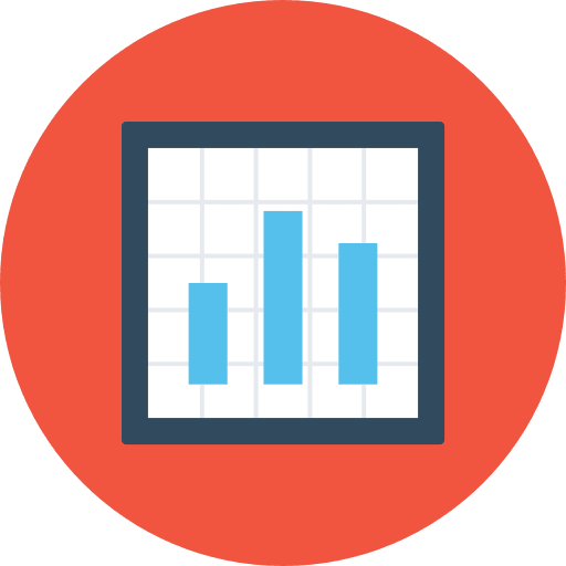 Analytics bar chart stats profits icon